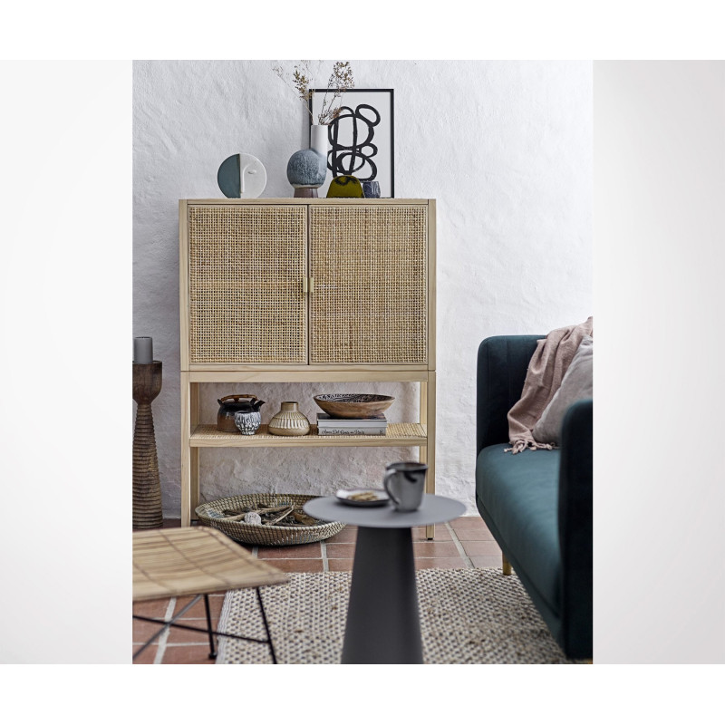 Buffet haut naturel en cannage BAYA - Bloomingville
