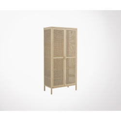 Grande armoire naturelle cannage BAYA