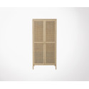 Grande armoire naturelle cannage BAYA - Bloomingville