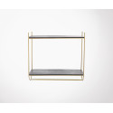 Etagère design métal doré et bois JULIE - Bloomingville