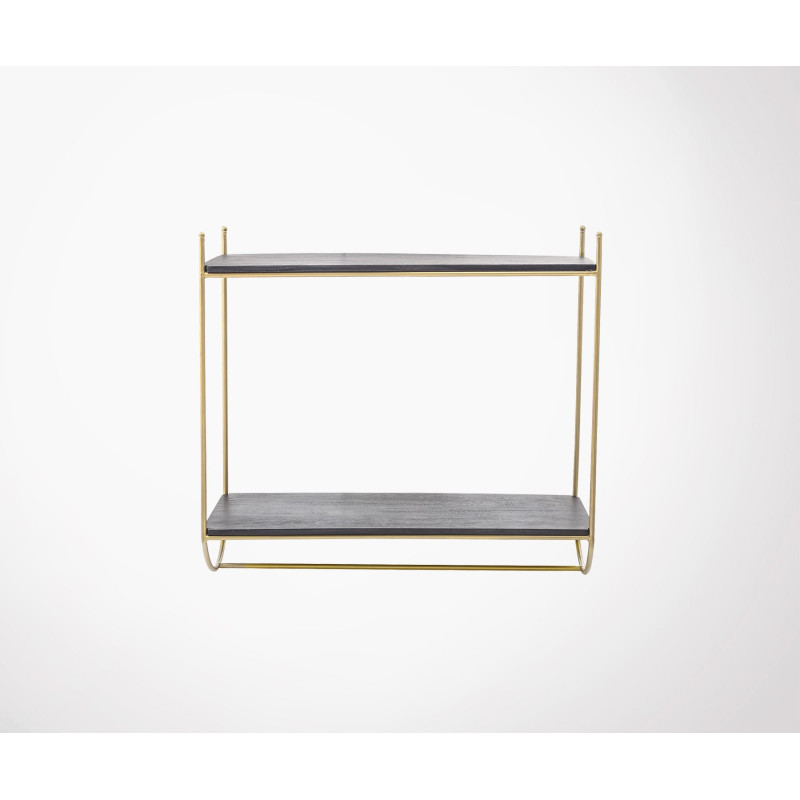 Etagère design métal doré et bois JULIE - Bloomingville