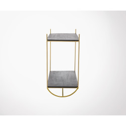 Etagère design métal doré et bois JULIE - Bloomingville