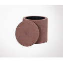Pouf rond en tissu style vintage ROMI - Bloomingville