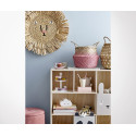 Pouf rond en tissu style vintage ROMI - Bloomingville