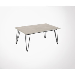 Table basse béton et métal SAM
