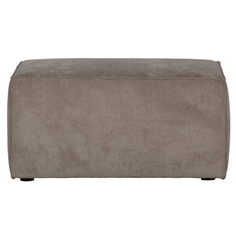 Pouf rectangulaire côtelé SIMONE