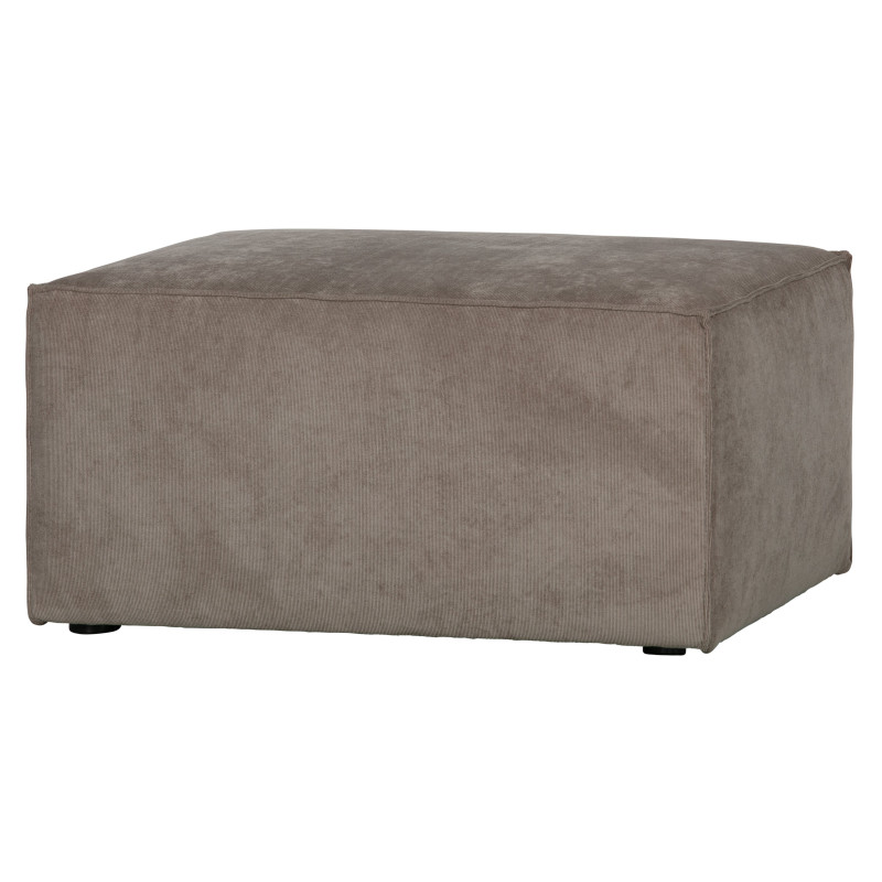 Pouf rectangulaire côtelé SIMONE