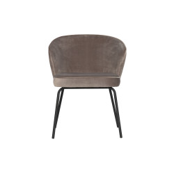 Chaise moderne velours HASH