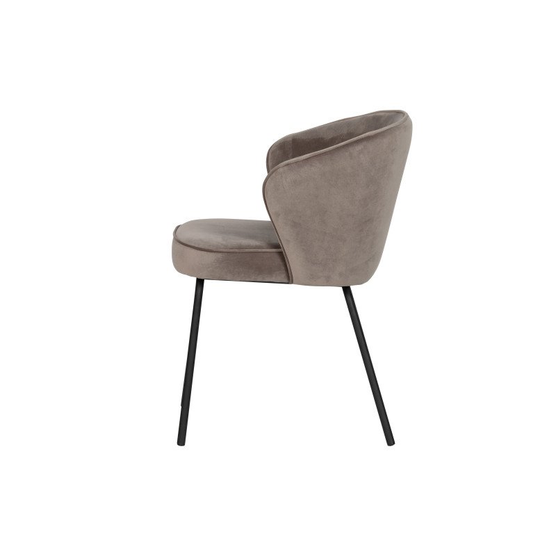 Chaise moderne velours HASH