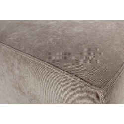 Pouf rectangulaire côtelé SIMONE