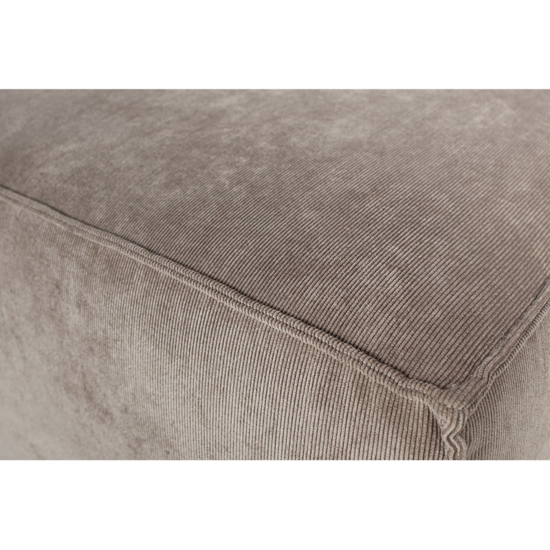Pouf rectangulaire côtelé SIMONE