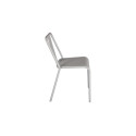 Chaise de café empilable métal brillant PAULIN