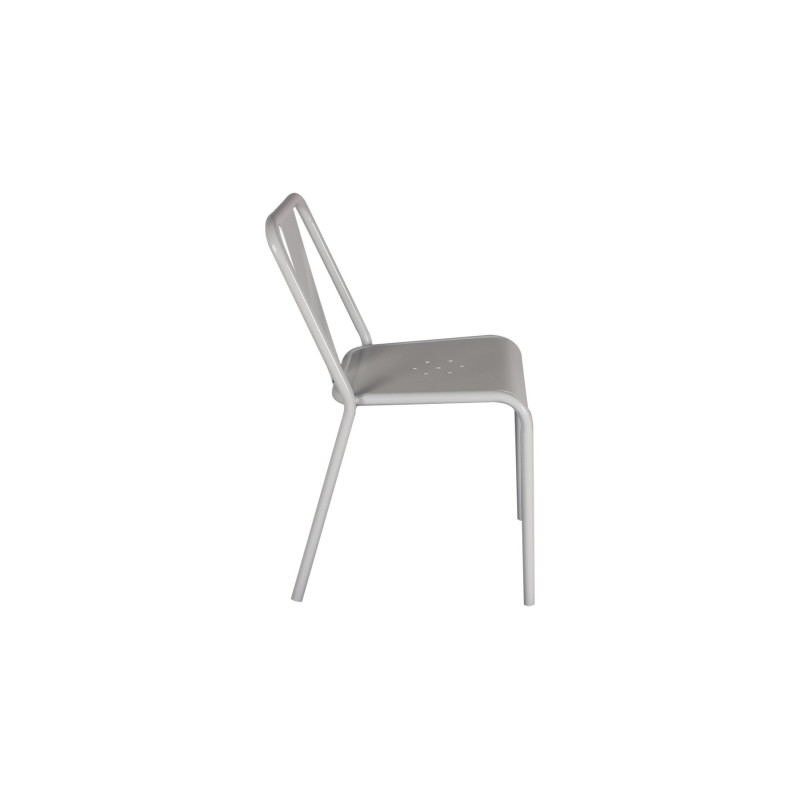 Lot de 2 chaises de café empilables PAULIN