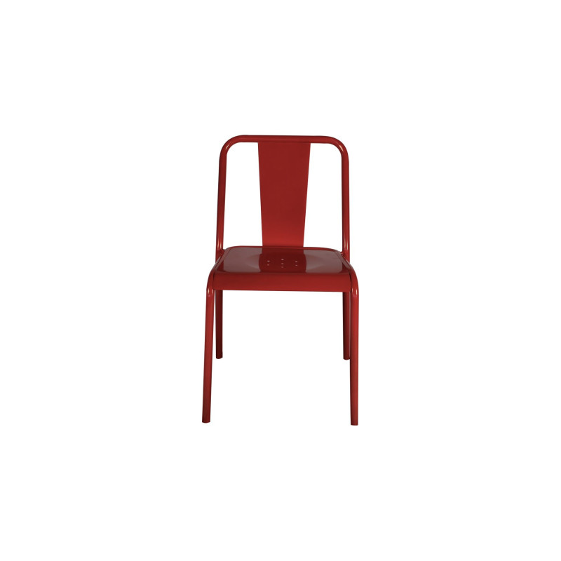 Lot de 2 chaises de café empilables PAULIN
