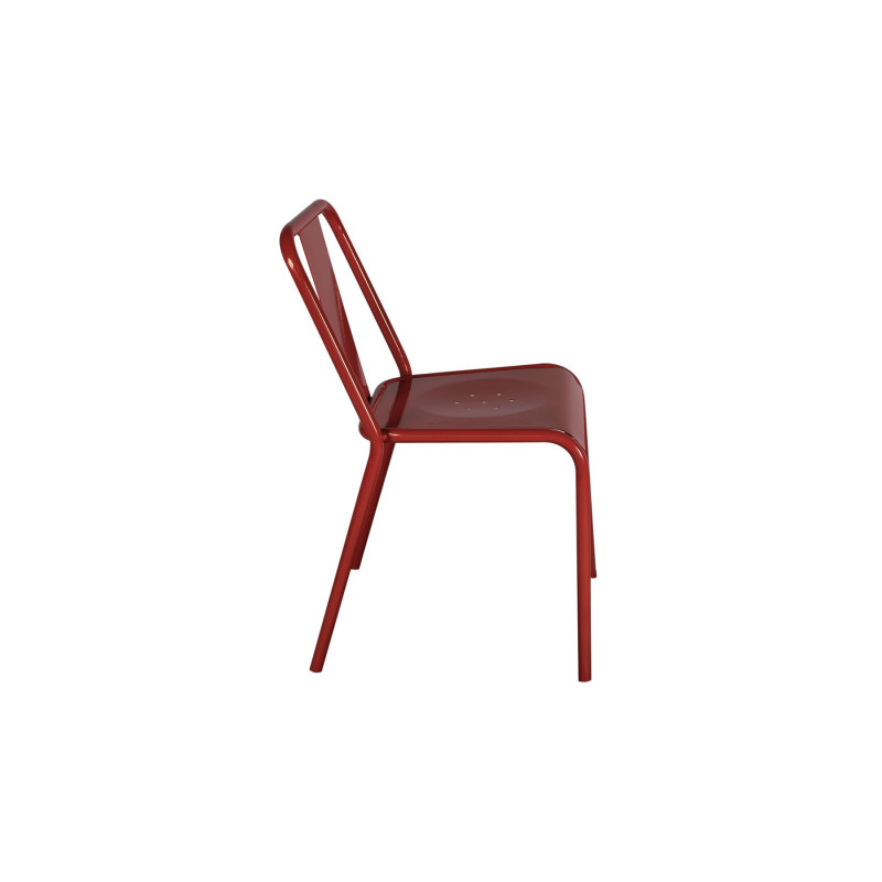 Lot de 2 chaises de café empilables PAULIN