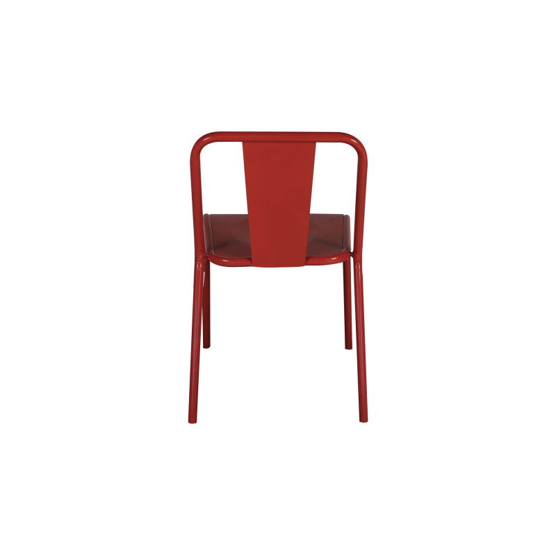 Lot de 2 chaises de café empilables PAULIN