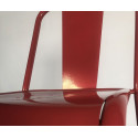 Chaise de café empilable métal brillant PAULIN