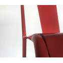 Chaise de café empilable métal brillant PAULIN