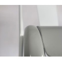 Chaise de café empilable métal brillant PAULIN