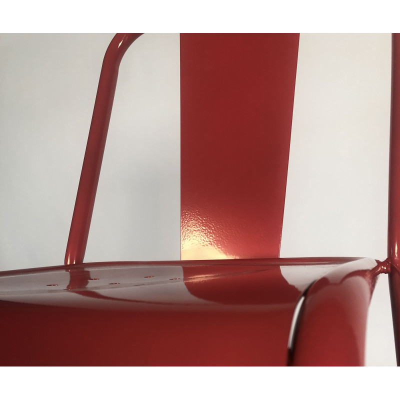 Lot de 2 chaises de café empilables PAULIN