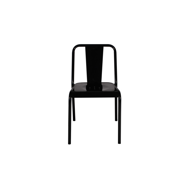 Lot de 2 chaises de café empilables PAULIN