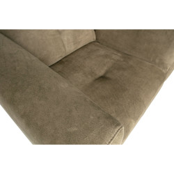 Fauteuil en simili style rétro DOHA