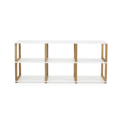 Etagère basse style moderne en bois UTA