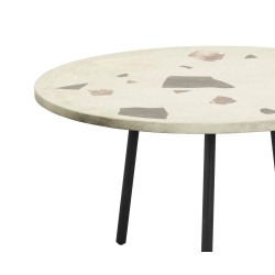 Table basse ronde terrazzo-TEMAL