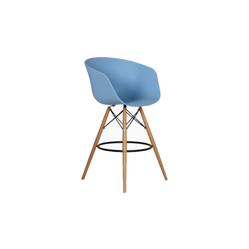 Tabouret de bar design nordique MOND - Couleurs au choix