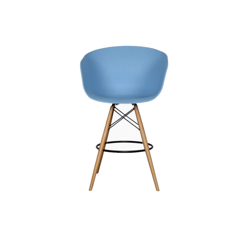 Tabouret de bar design nordique MOND - Couleurs au choix