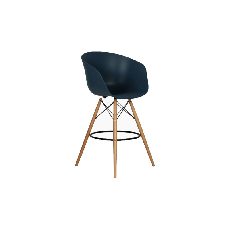 Tabouret de bar design nordique MOND - Couleurs au choix