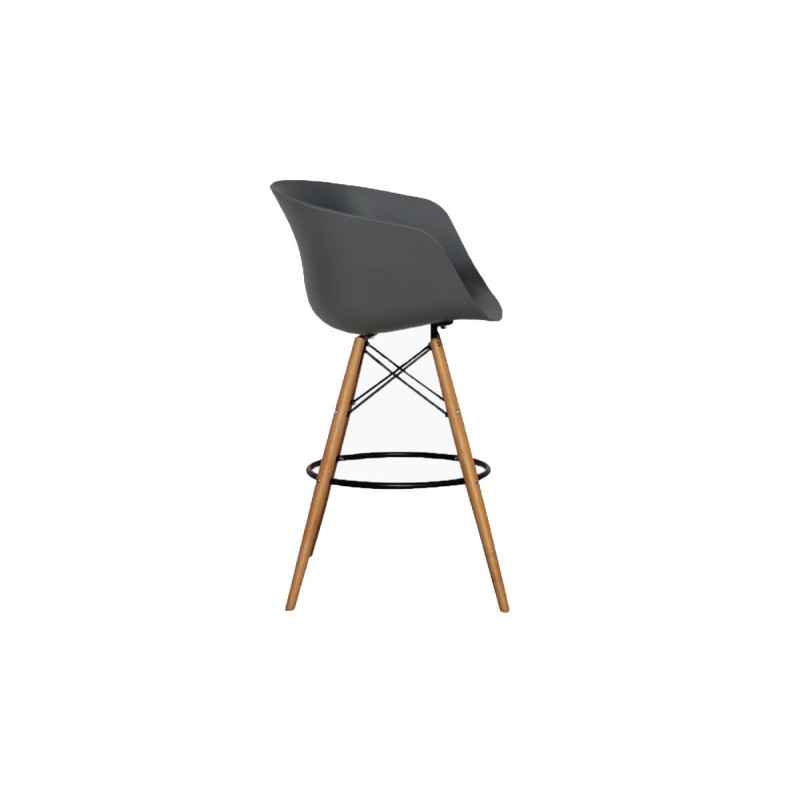 Tabouret de bar design nordique MOND - Couleurs au choix