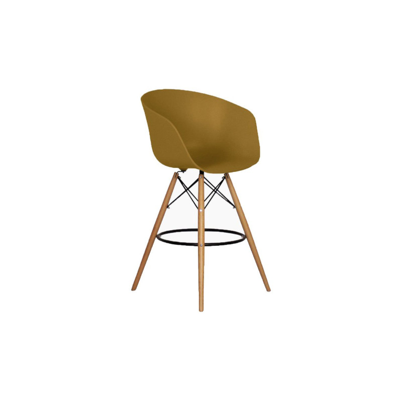 Tabouret de bar design nordique MOND - Couleurs au choix