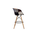 Tabouret de bar scandinave assise rembourrée MOND - Patchwork