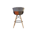 Tabouret de bar scandinave assise rembourrée MOND - Patchwork