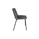 Lot 2 chaises design simili cuir HARONA