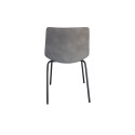 Lot 2 chaises design simili cuir HARONA
