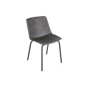 Lot 2 chaises design simili cuir HARONA