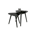 Tables gigognes bois noir style scandinave NILA