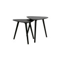 Tables gigognes bois noir style scandinave NILA