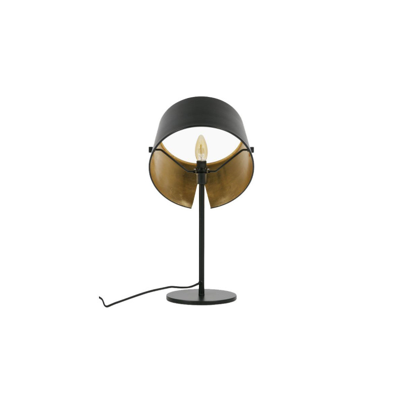 Lampe de table métal noir style antique HOTAL