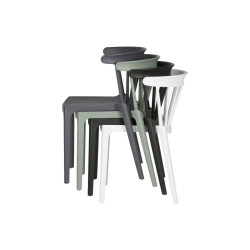 Chaise de jardin plastique moderne empilable BLISS