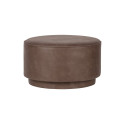 Large pouf 60cm cuir style vintage FOFFEE - Vtwonen