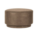 Large pouf 60cm cuir style vintage FOFFEE - Vtwonen