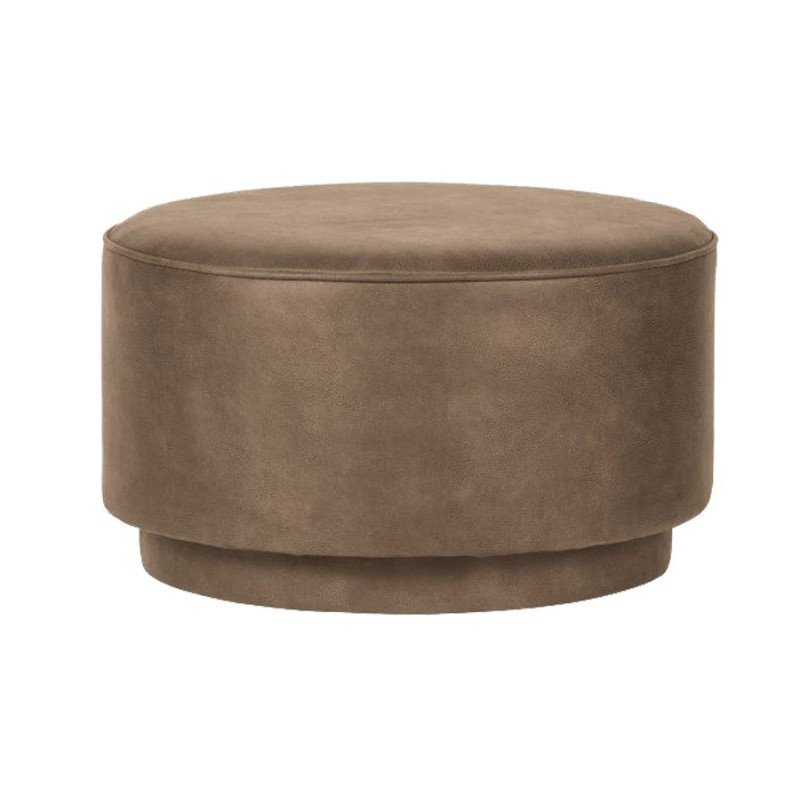 Large pouf 60cm cuir style vintage FOFFEE - Vtwonen