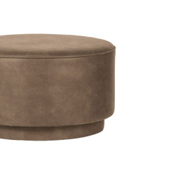 Large pouf 60cm cuir style vintage FOFFEE - Vtwonen