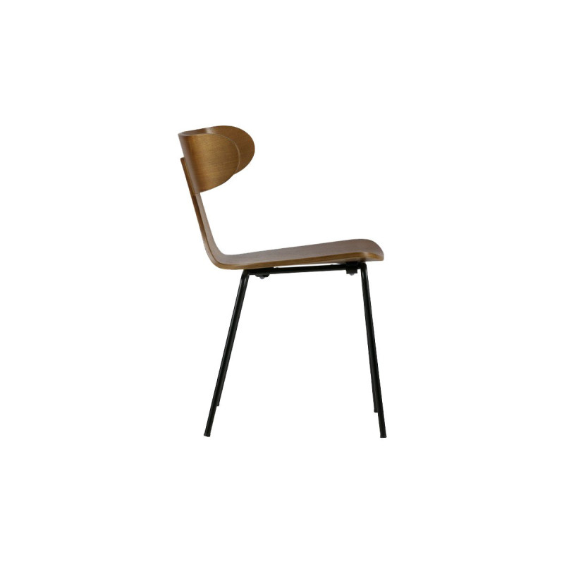 Chaise salle à manger rétro bois métal FORM