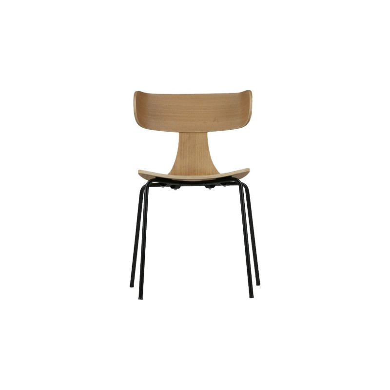 Chaise salle à manger rétro bois métal FORM
