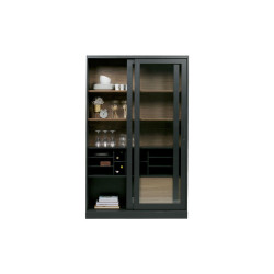 Grande vitrine bois 200cm LAFFERTY