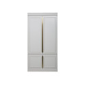 Grande armoire bois massif et laiton CLOUD - BePureHome